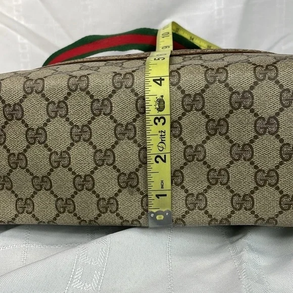 Vintage Gucci Supreme GG Monogram Sherry Line Tote Bag Designer - Picture 13 of 17